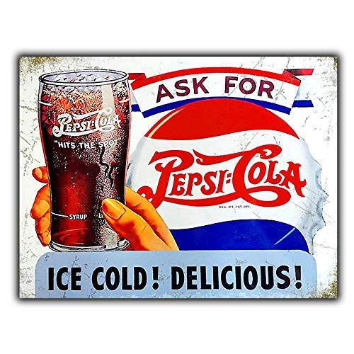 Cartel publicitario de pared de Pepsi Cola